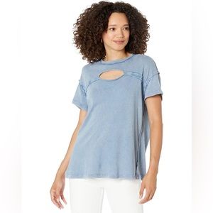Free People Boxy Cutout Tee NWT